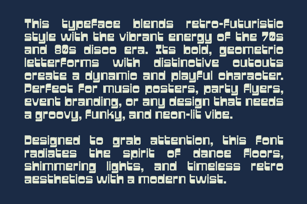 Nexbloc - Retro Futuristic Display, a Font by Juru Rancang Studio (Photo 2 of 10)