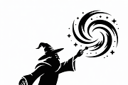 silhouette a mysterious wizard, an Illustration by Amazin_art (Thumbnail 14 of 19)