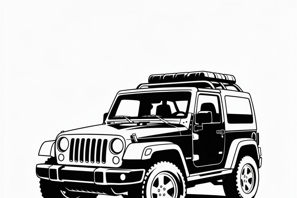 Jeep Vector Traveled design, perfect, an Illustration by Amazin_art (Photo 4 of 9)