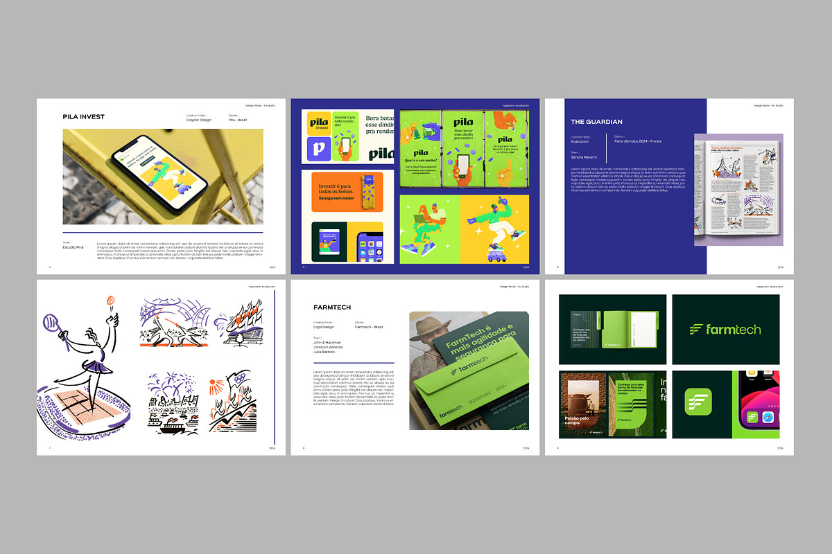 Minimal Blue Portfolio, a Marketing Template by Bervisual (Photo 4 of 7)