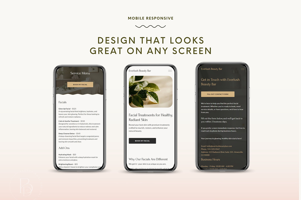 Esthetician Website Template, a Squarespace Template by Pretty Boss Designs (Photo 5 of 6)
