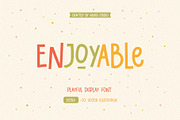 Enjoyable | Playful Font, a Serif Font by Invasi Studio (Thumbnail 1 of 12)