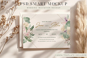 Wedding Invitation PSD Mockup, an Advertising Mockup by ClipCraft (Thumbnail 2 of 9)