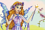 Fairies Clipart Images, an Illustration by Whimseez (Thumbnail 4 of 5)