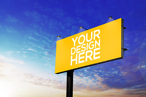 Realistic Billboard Mockup