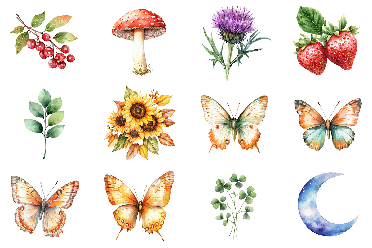 Autumn Flower Pumpkin Designs, an Illustration by CitraGraphics (Photo 2 of 5)