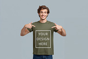 T-Shirt Mockup - Olive Edition, a Shirt Mockup by ForhadGFX (Thumbnail 3 of 12)