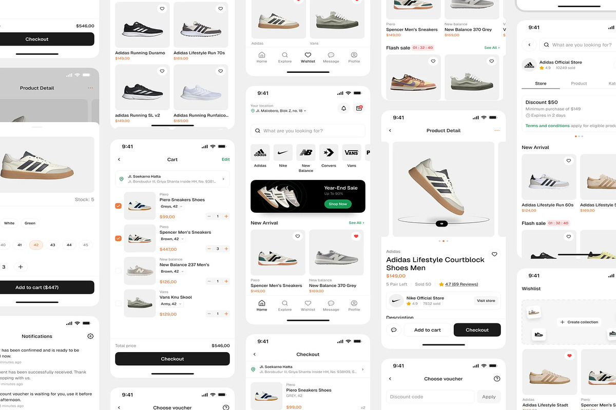 Drops – Shoes Store Mobile App UI Ki, an UI Kit Template by Lumina_ui_ux202 (Photo 7 of 8)