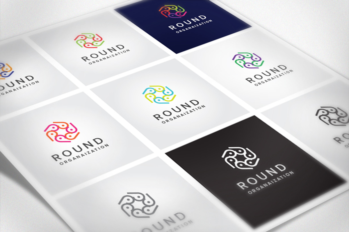 Round Organization, a Branding & Logo Template by Cre8iveSense (Photo 2 of 4)