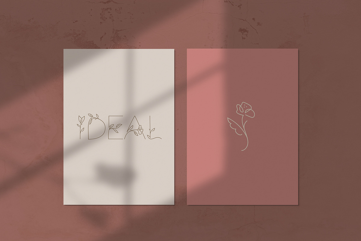 Florium - floral logo font, a Sans Serif Font by Favete Art (Photo 20 of 21)