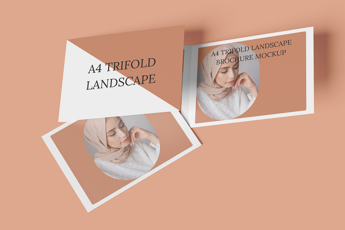 trifold landscape mockup, a Brochure Template by safrizalstudio (Photo 4 of 7)