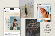 30 Boho Instagram (Canva) Templates, a Social Media Template by Stacey Day (Thumbnail 2 of 5)