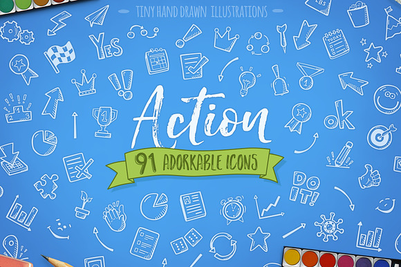 Action Hand Drawn Icons