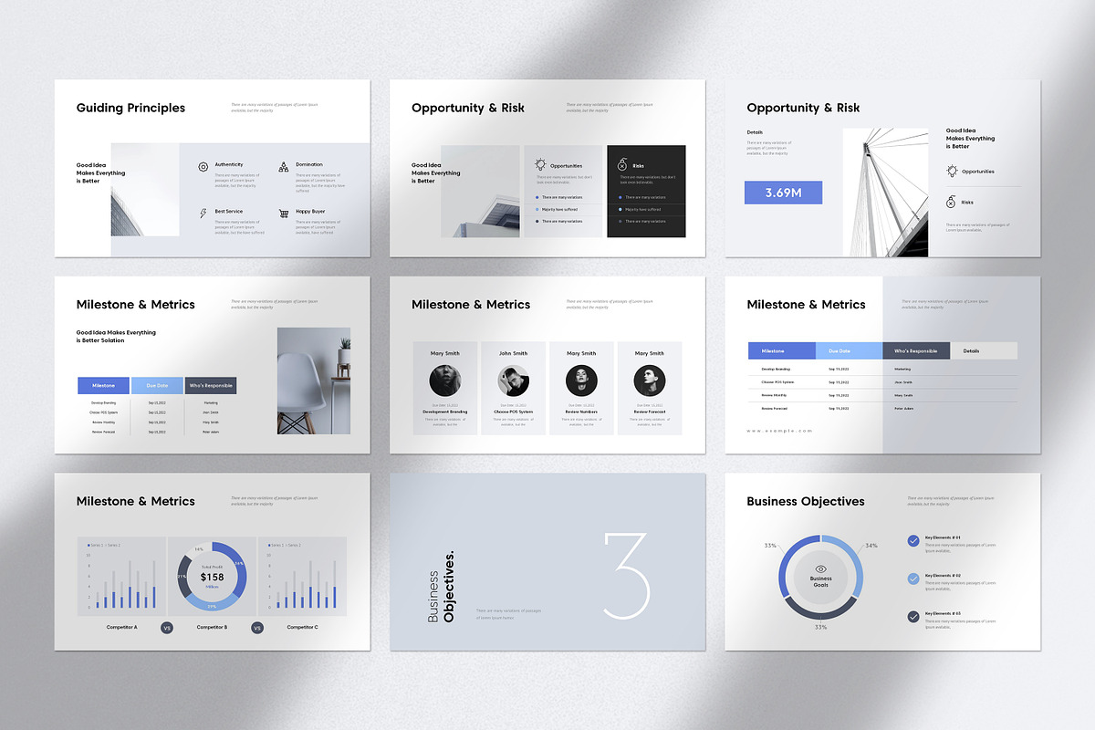 Business Plan PowerPoint Template, a Presentation Template by GoldenPixelStudio (Photo 10 of 29)