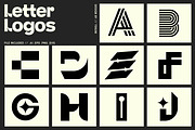 Letter Logo Template Vol 2, a Solid Icon by Tekuni (Thumbnail 1 of 12)