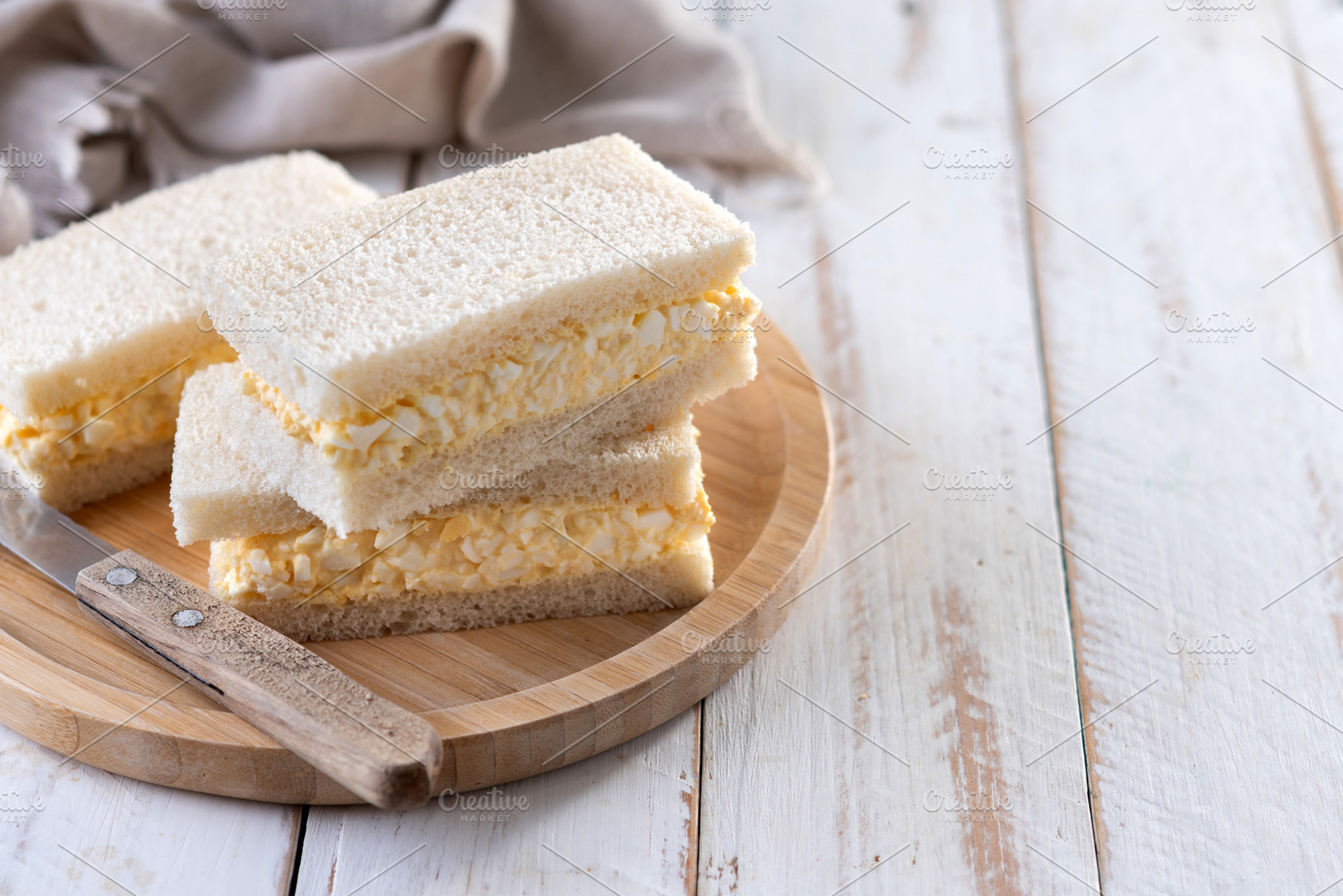 Tamago Sando sandwich, a Photo by etorres69