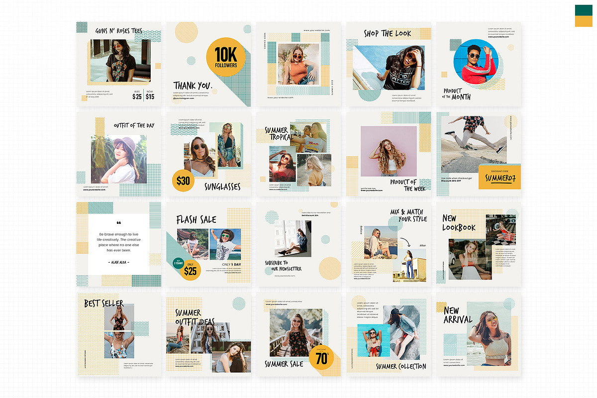 Instagram Pack - POLA, a Social Media Template by muhisya (Photo 7 of 10)