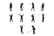 Golf silhouette, a Sport Illustration by Syaeful Anas (Thumbnail 2 of 3)