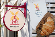 Bakery Windmill Wheat Logo, a Branding & Logo Template by Atlantis X Nurman Arbai (Thumbnail 3 of 3)