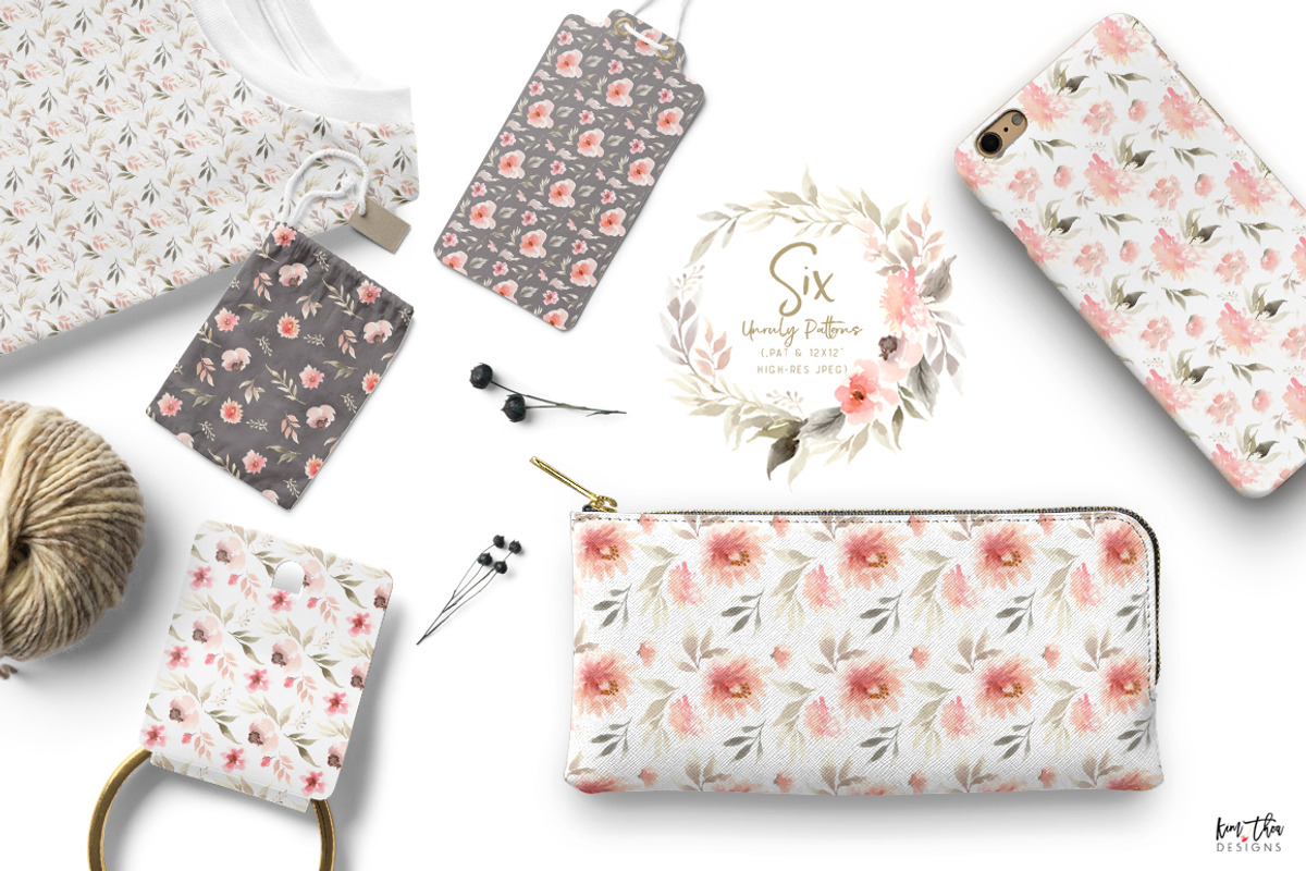 Unruly Watercolor Flowers Set, an Illustration by Kim Thoa Designs (Photo 6 of 11)