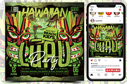 Lūʻau Party Flyer, a Flyer Template by regalDRAW (Thumbnail 1 of 3)