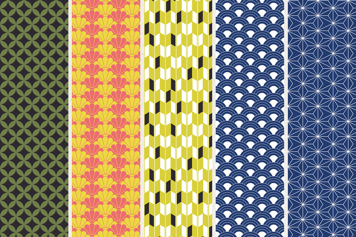 Japanese pattern and elements set, a Pattern Graphic by likorbut (Photo 6 of 9)