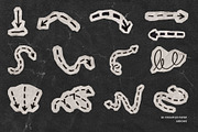 80 Crumpled Paper Arrow Doodles, an Object Graphic by Ksuview (Thumbnail 6 of 6)