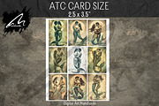 Vintage Mermaid Couple, Paper Print, a Person Illustration by Digital Art Mahdiseño (Thumbnail 9 of 9)
