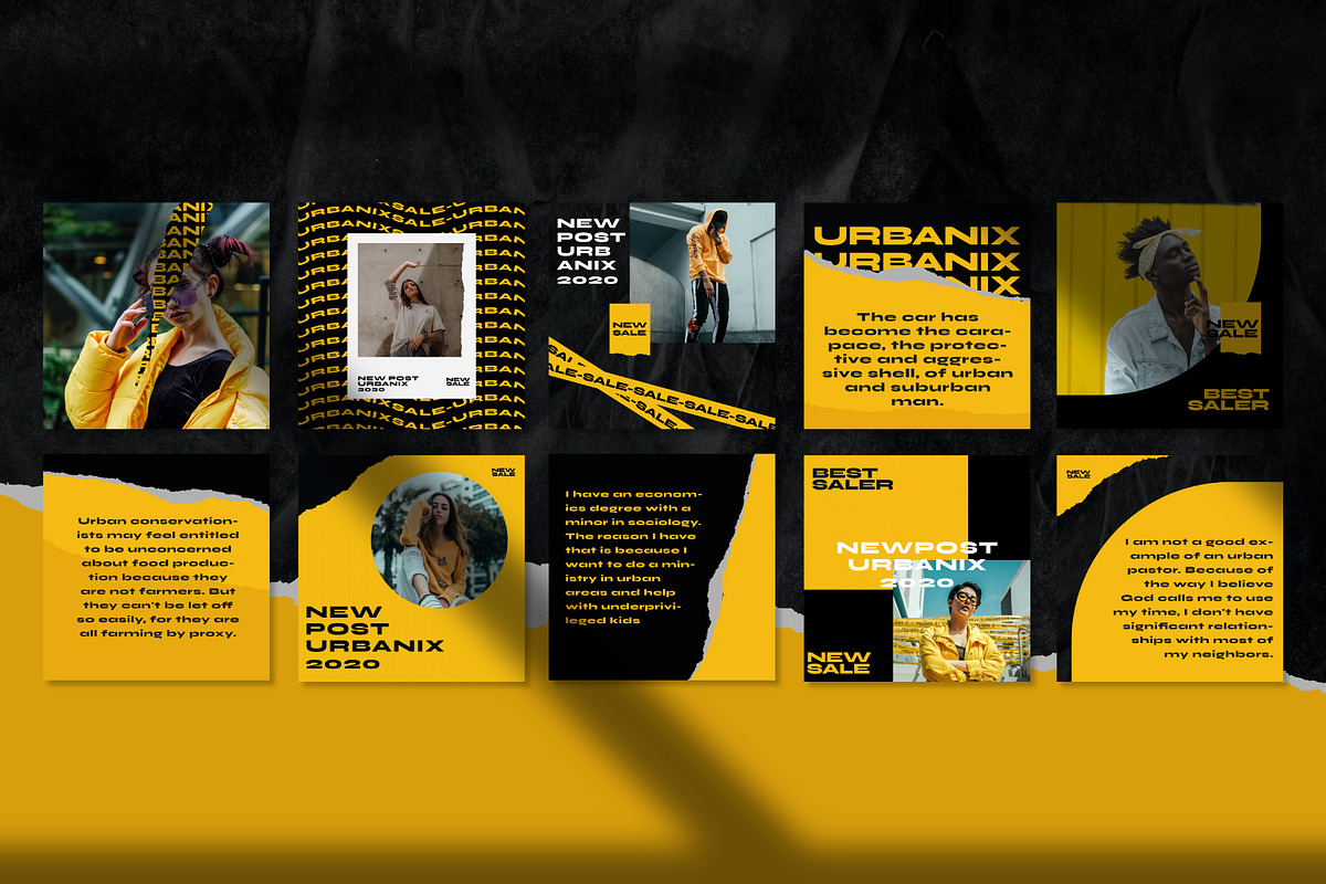 Urbanix 60 Instagram Post Template, a Social Media Template by Compaq_Creative (Photo 7 of 8)