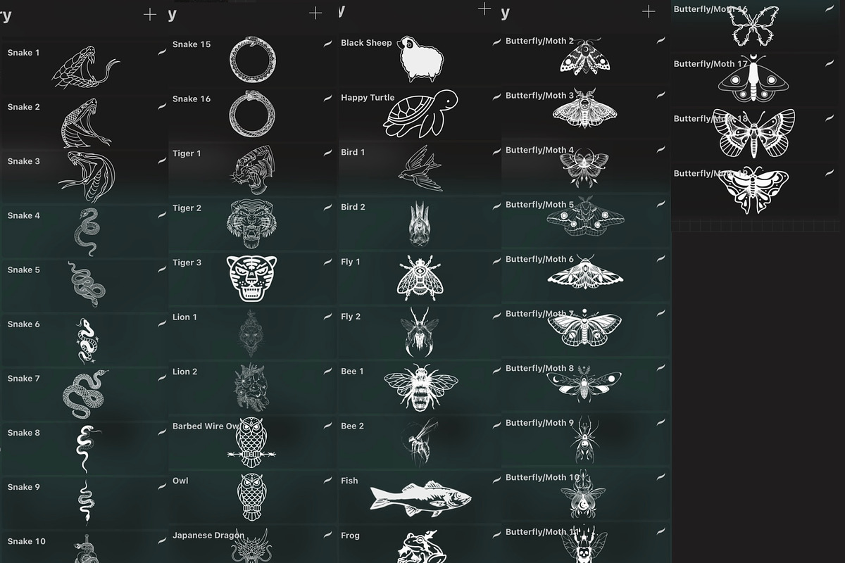 Bundle Animals & Insects -Stamp Sets, a Brush Add-On by LA Studio Sthlm (Photo 12 of 15)