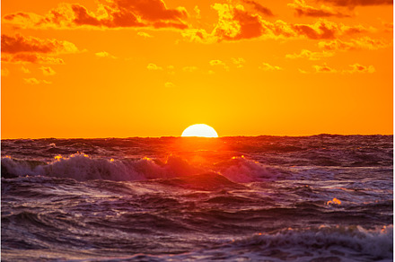 Beautiful summer sunset over beach, a Nature Photo by Lukas Jonaitis SHOP