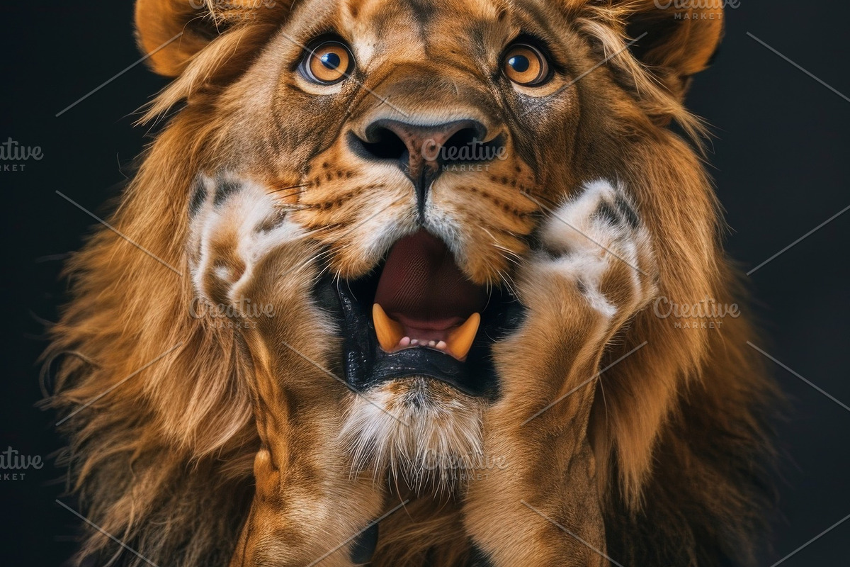 236 surprised animals, an Animal Photo by Handmadefont (Photo 93 of 241)