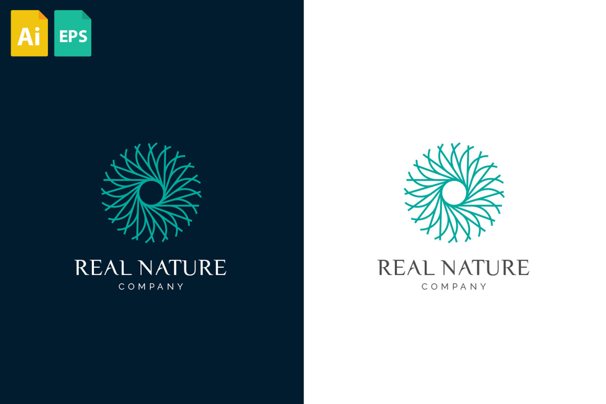 Real Nature Logo, a Branding & Logo Template by Schneider Design Store (Photo 2 of 2)