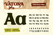 Vatona, a Serif Font by Burntilldead (Thumbnail 2 of 12)