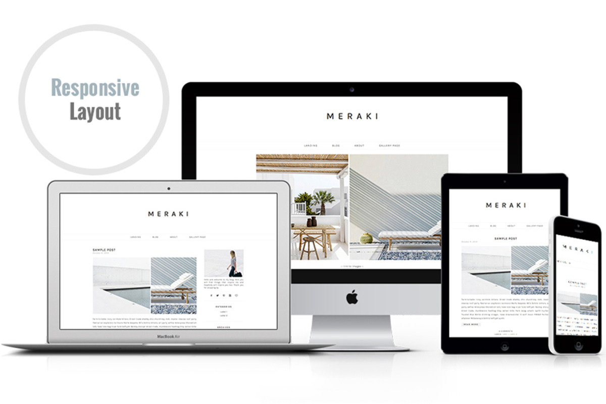 Responsive WP Theme - Meraki, a WordPress Template by Light Morango (Photo 3 of 4)