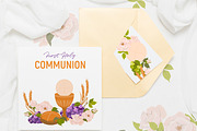 First Holy Communion. Vector set, a Seasonal Illustration by Tata Pilip (Thumbnail 4 of 8)