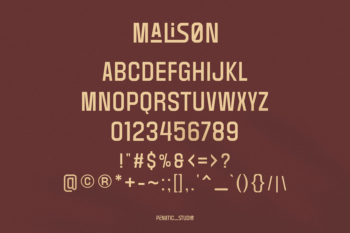 MALISON, a Sans Serif Font by Penatic Studio (Photo 7 of 10)