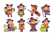 Kawaii little witches characters, an Object Illustration by YummyBuum (Thumbnail 1 of 3)
