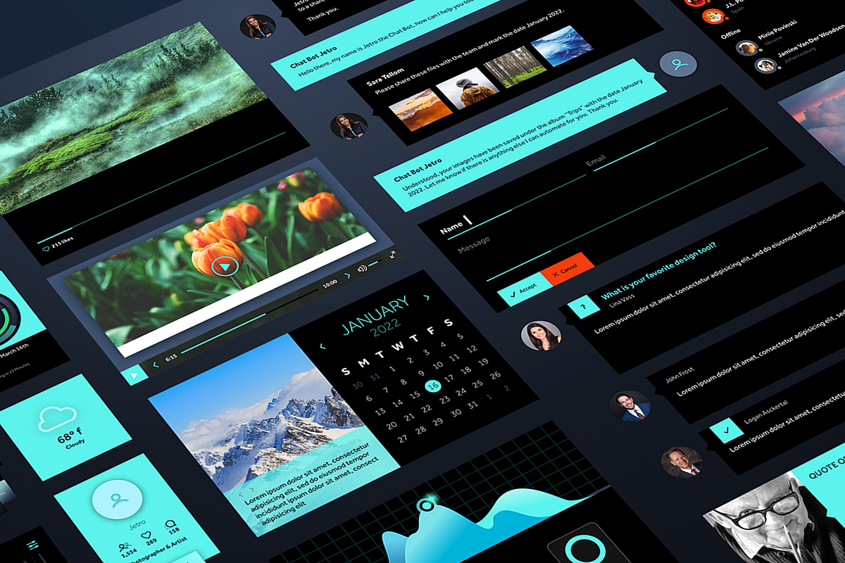 Cosmic Chat • Built in Sketch, a Templates & Theme by Cosmic Motive (Photo 1 of 4)