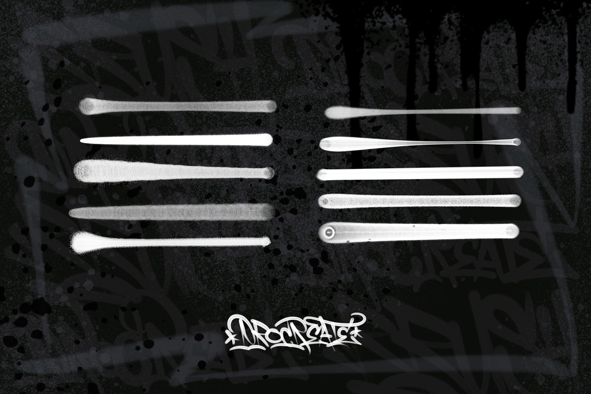 Brush graffiti flares Procreate vol3, a Brush Add-On by AspekHndz (Photo 2 of 5)