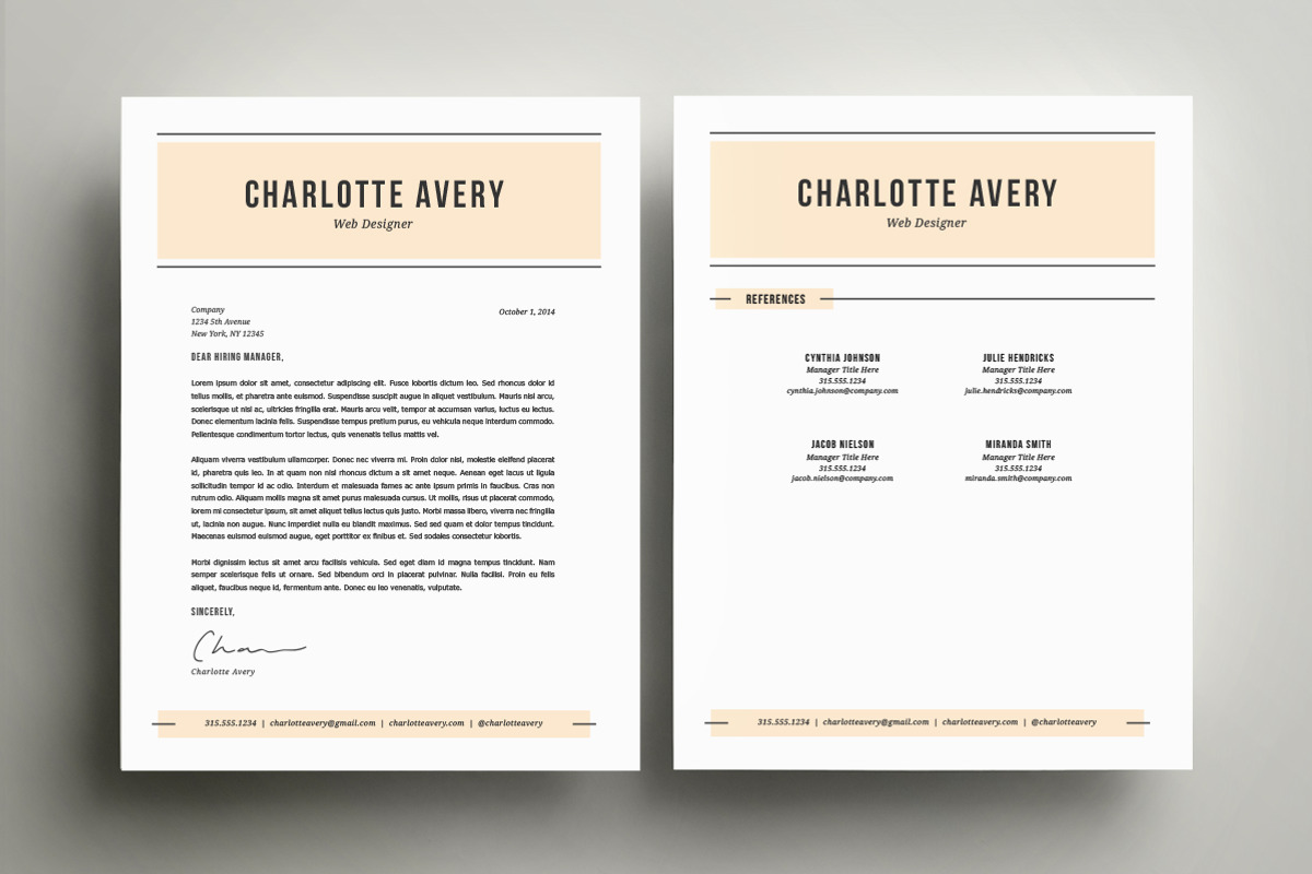 Resume Template 4 Pack | CV Template, a Resume Template by Refinery Resume Co. (Photo 3 of 3)