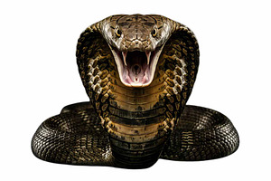 King Snake Cobra PNG, an Animal Photo by VetalStock