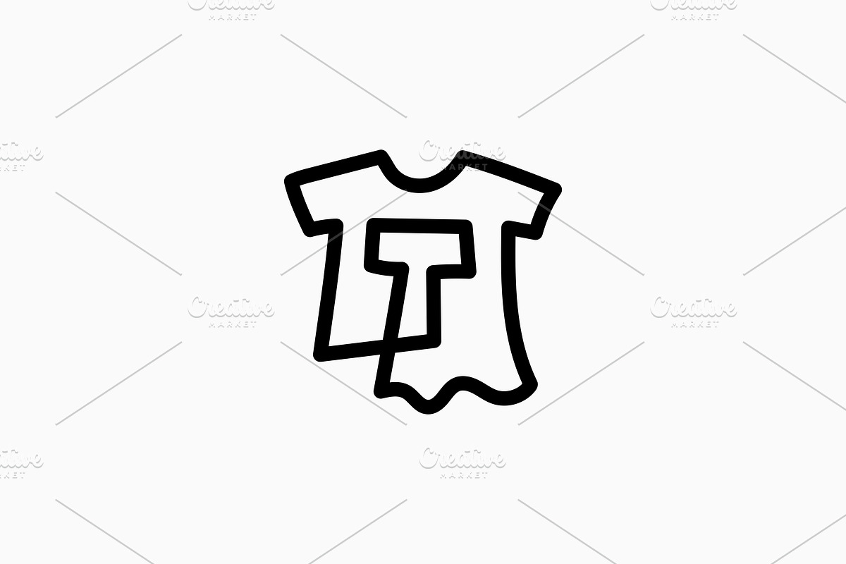 t letter kid tee tshirt apparel logo, a Design Template by VASTARD STUDIO