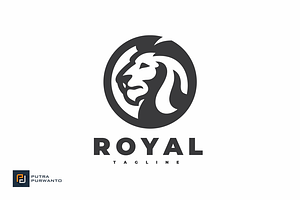 Lion Head Crest Logo Design