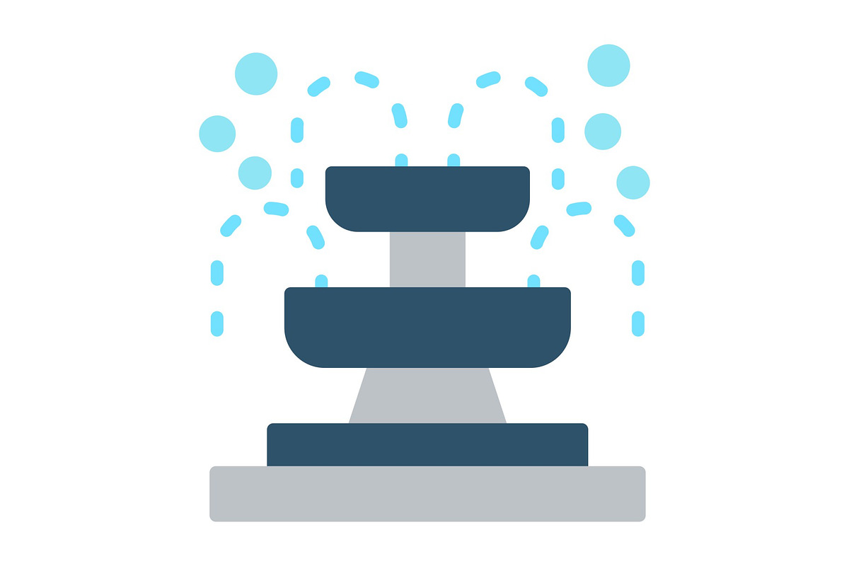 Fountain Flat Icon, a Duotone Icon by Pexelpy (Photo 1 of 2)