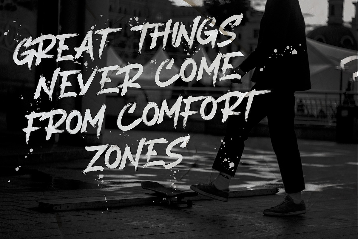 Black Range Brush Font, a Handwritten Font by Maulana Creative (Photo 3 of 10)