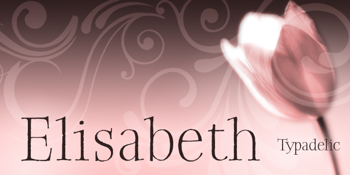 Elisabeth, a Serif Font by Typadelic