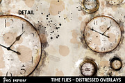 Clocks & Watches Distressed Overlays, an Illustration by ephemoire (Thumbnail 3 of 9)