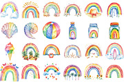 Summer Rainbow Clipart, an Illustration by Sublimation Artist (Thumbnail 2 of 6)