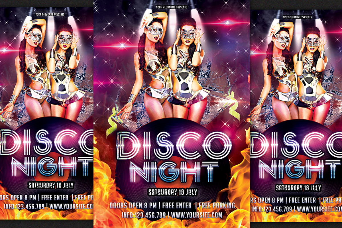 Disco Party Flyer, a Flyer Template by DSGraphicDesign